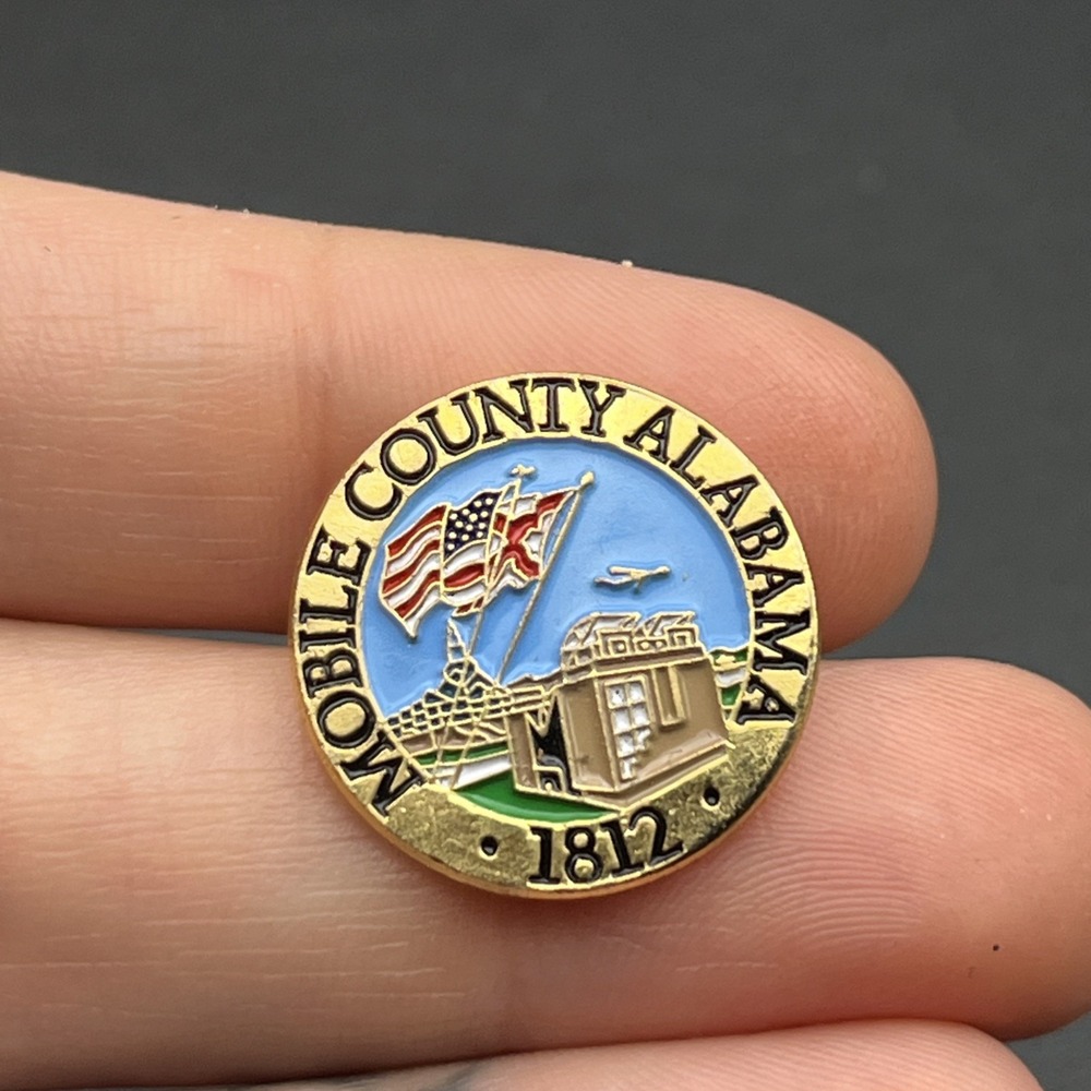 Mobile County Alabama Founded 1812‎ USA Lapel Hat Pin